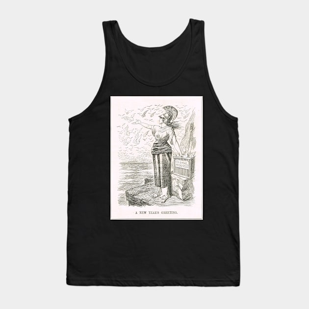 Punch cartoon 1899 Colonial or Imperial Penny Post Tank Top by artfromthepast